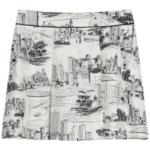 Max Mara Printed silk twill shorts size 16